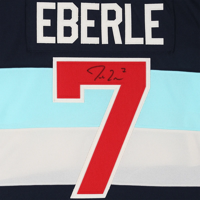 Jordan Eberle Seattle Kraken Autographed 2024 Winter Classic adidas Authentic Jersey