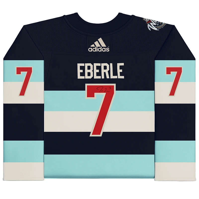 Jordan Eberle Seattle Kraken Autographed 2024 Winter Classic adidas Authentic Jersey
