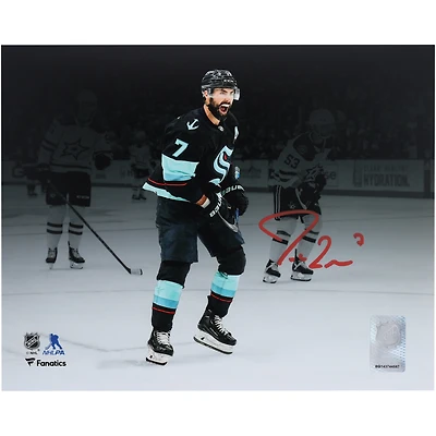 Jordan Eberle Seattle Kraken Autographed 8" x 10" 2023 Stanley Cup Playoff Goal Celebration Photograph