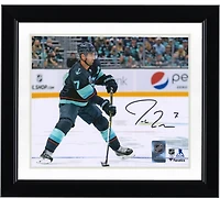 Jordan Eberle Seattle Kraken Autographed 8" x 10" Navy Skating Photograph