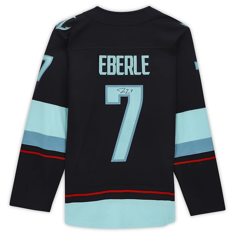 Jordan Eberle Seattle Kraken Autographed Navy Fanatics Breakaway Jersey with Inaugural Season Jersey Patch