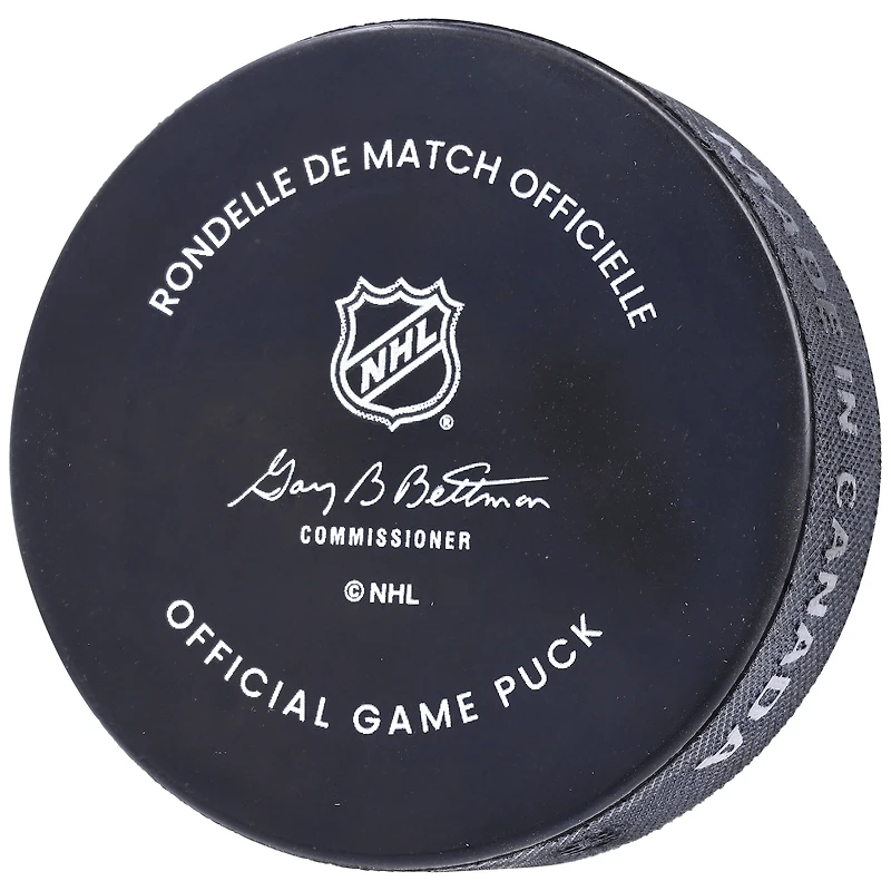 Rondelle de jeu officielle avec logo de l'équipe autographié par Jordan Eberle du Seattle Kraken