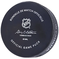 Rondelle de jeu officielle avec logo de l'équipe autographié par Jordan Eberle du Seattle Kraken