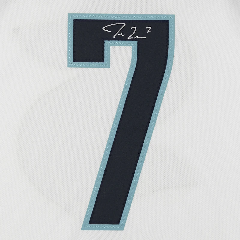 Jordan Eberle Seattle Kraken Autographed White adidas Authentic Jersey with Inaugural Season Jersey Patch
