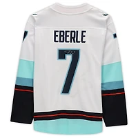 Jordan Eberle White Seattle Kraken Autographed Fanatics Breakaway Jersey with Inaugural Season Jersey Patch