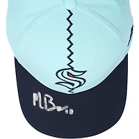 Matt Beniers Seattle Kraken Autographed 2022-23 Reverse Retro Cap
