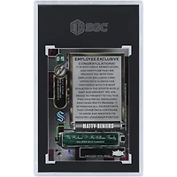 Matty Beniers Seattle Kraken 2023 Upper Deck Employee Exclusive Metal Universe Precious Metal Gems #UD-MB SGC Authenticated 9 Card 