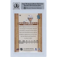 Matty Beniers Seattle Kraken Autographed 2022-23 Upper Deck Extended Series Young Guns '07-08 Retro #T-96 Beckett Fanatics Witnessed Authenticated 9/10 Rookie Card 