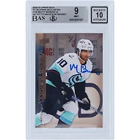 Matty Beniers Seattle Kraken Autographed 2022-23 Upper Deck Extended Series Young Guns '07-08 Retro #T-96 Beckett Fanatics Witnessed Authenticated 9/10 Rookie Card 