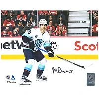 Matty Beniers Seattle Kraken Autographed 8" x 10" NHL Debut Photograph