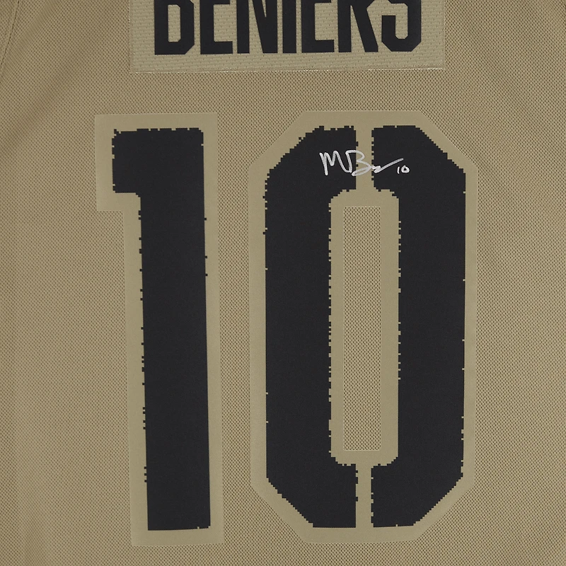 Matty Beniers Seattle Kraken Autographed Camo adidas Authentic Jersey 