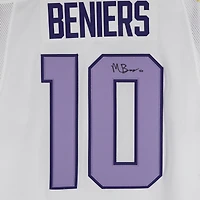 Matty Beniers Seattle Kraken Autographed Hockey Fights Cancer adidas Authentic Jersey 