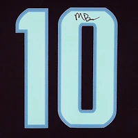 Matty Beniers Seattle Kraken Autographed Navy Fanatics Breakaway No Patch Jersey