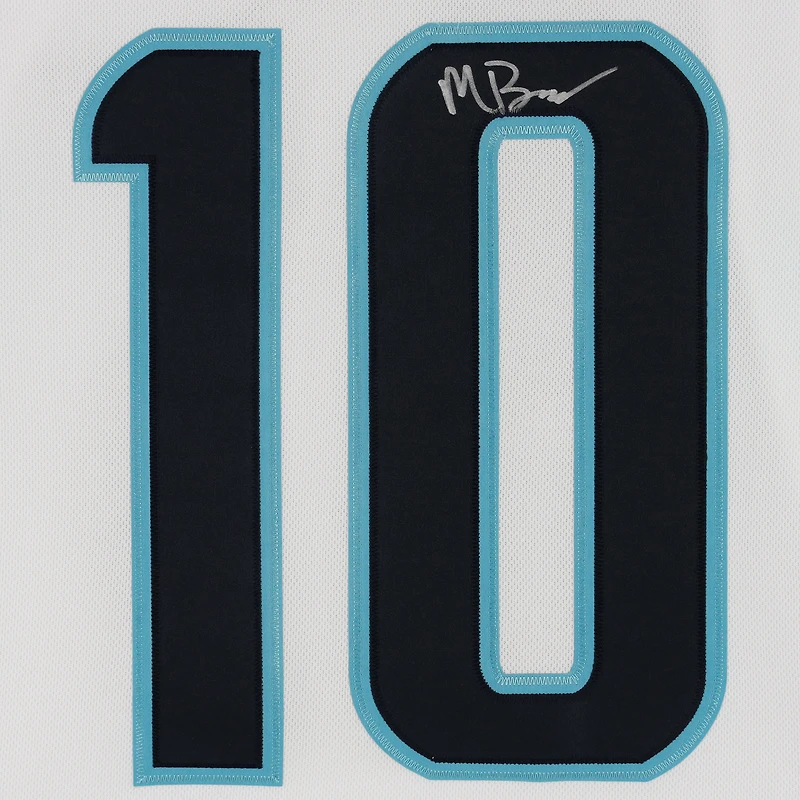 Matty Beniers Seattle Kraken Autographed White Adidas Authentic No Patch Jersey
