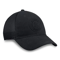 Men's Fanatics  Black Seattle Kraken Team Haze Adjustable Trucker Hat