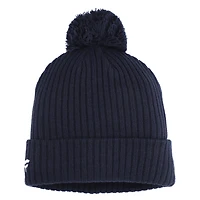 Bonnet en tricot à revers et pompon Seattle Kraken True Navy Fanatics pour homme