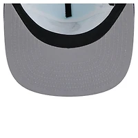 Casquette de golf ajustable Seattle Kraken Throwback V-Dye pour homme New Era bleu marine/bleu clair