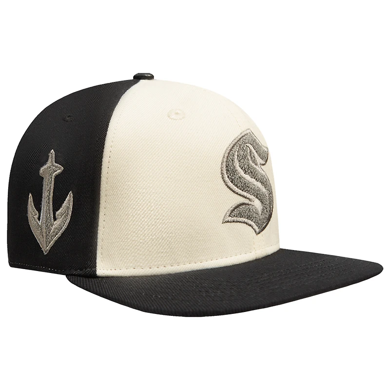 Casquette Snapback Seattle Kraken French Terry pour homme Pro Standard Cream