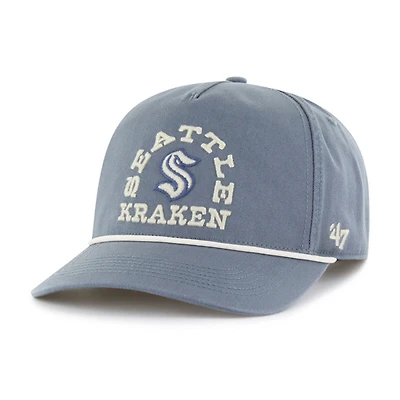 Men's '47 Blue Seattle Kraken Canyon Ranchero Hitch Adjustable Hat