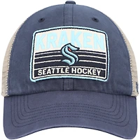 Casquette '47 Deep Sea Blue/Naturel Seattle Kraken Clean Up Snapback pour homme