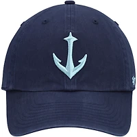 Casquette réglable '47 Deep Sea Blue Seattle Kraken Clean Up pour homme