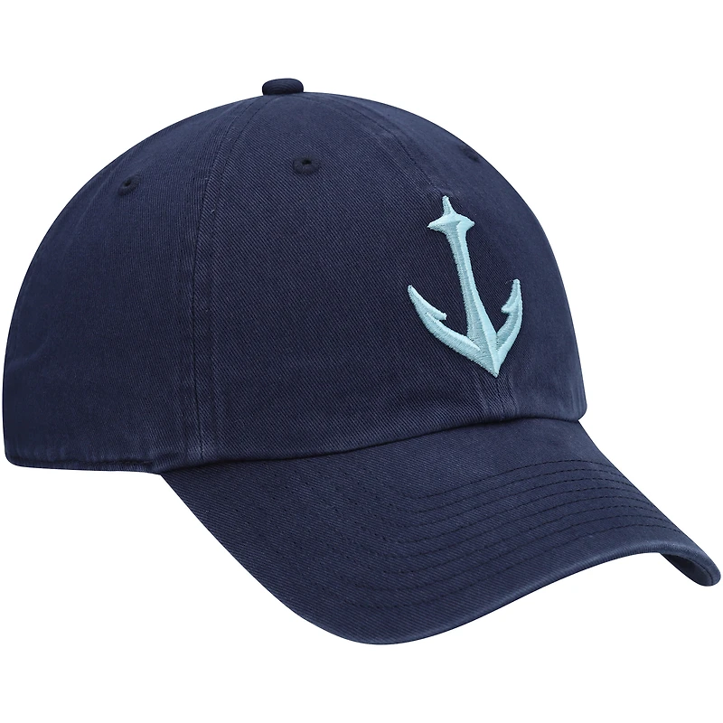 Casquette réglable '47 Deep Sea Blue Seattle Kraken Clean Up pour homme
