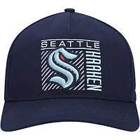 Casquette '47 Deep Sea Blue Seattle Kraken Reflex Hitch Snapback pour homme