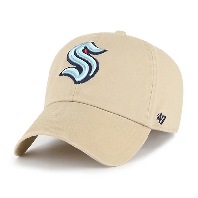 Casquette ajustable '47 Khaki Seattle Kraken Logo Clean Up pour homme