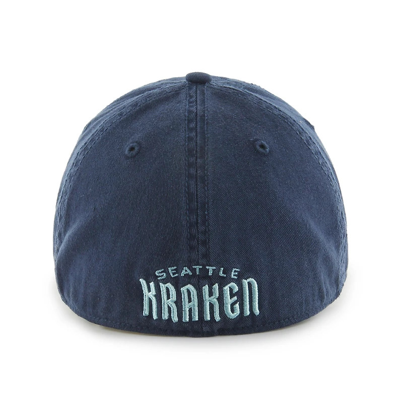 Casquette '47 Deep Sea Blue Seattle Kraken Classic Franchise Flex pour homme