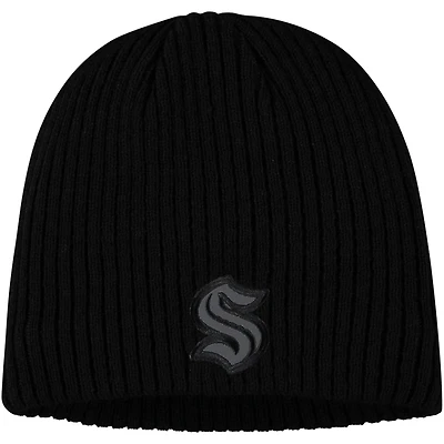 Bonnet en tricot adidas Seattle Kraken Locker Room pour hommes COLD.RDY noir