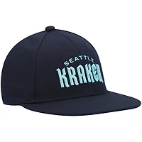 Casquette Snapback Seattle Kraken Team adidas Deep Sea bleu pour hommes