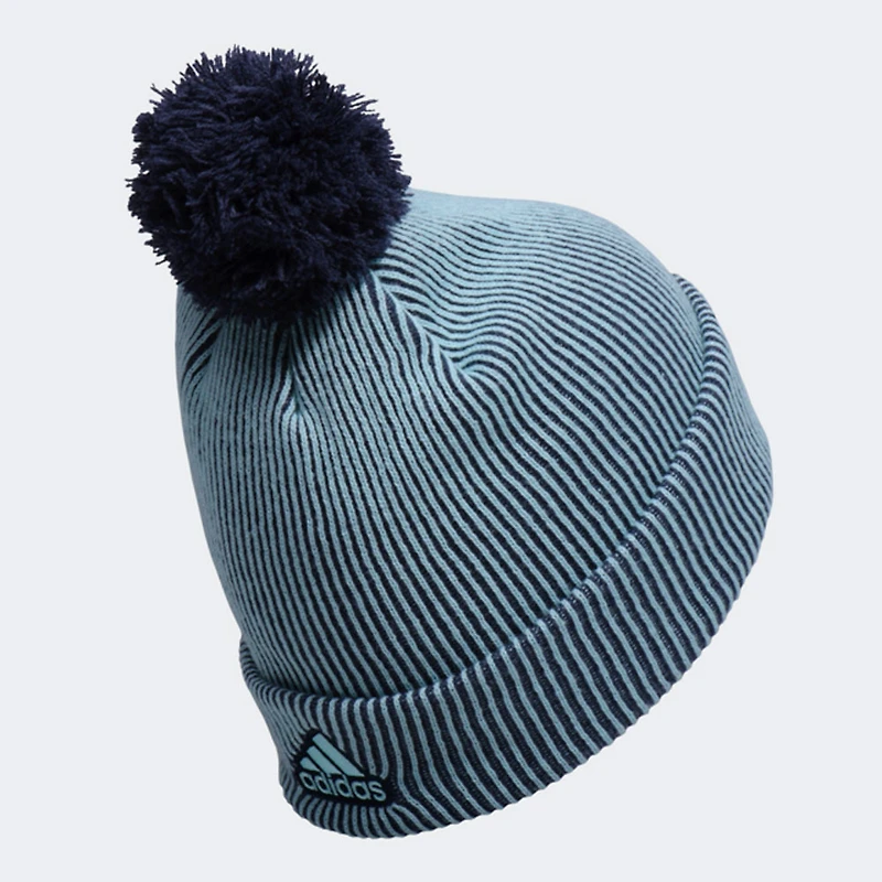 Adidas Seattle Kraken Stripe bleu clair pour homme - Bonnet en tricot à revers