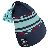 Adidas Seattle Kraken Reverse Retro 2.0 pour homme - Bleu marine - Bonnet en tricot à pompon