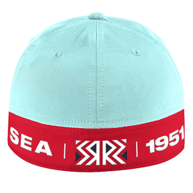 Men's adidas Navy Seattle Kraken Reverse Retro 2.0 - Structured Flex Hat