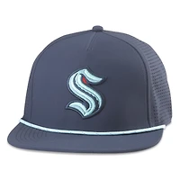 Men's American Needle  Deep Sea Blue Seattle Kraken Buxton Pro Tech Adjustable Hat