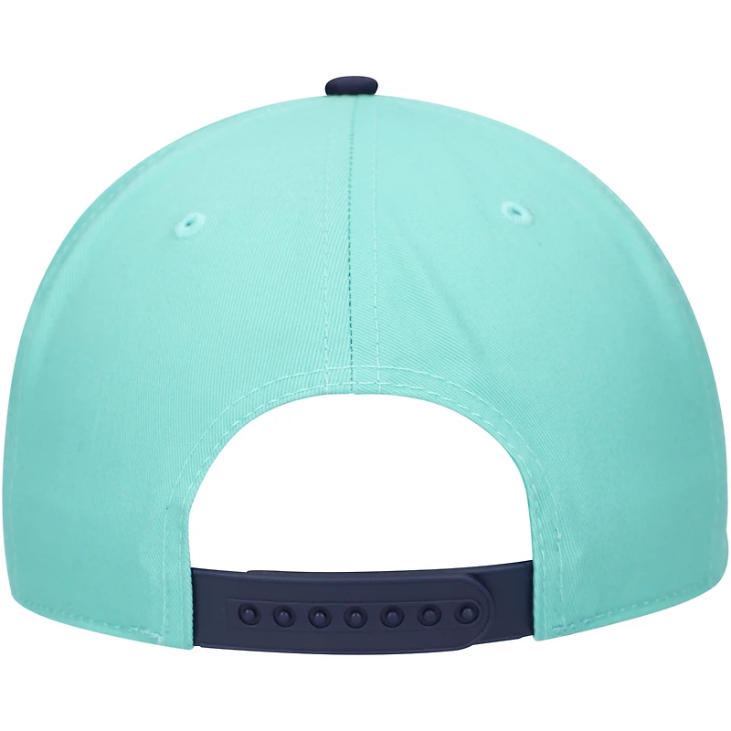 Men's American Needle Light Blue/Deep Sea Blue Seattle Kraken Roscoe Washed Twill Adjustable Hat