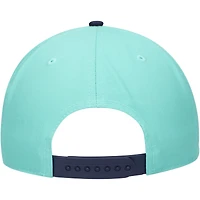 Men's American Needle Light Blue/Deep Sea Blue Seattle Kraken Roscoe Washed Twill Adjustable Hat