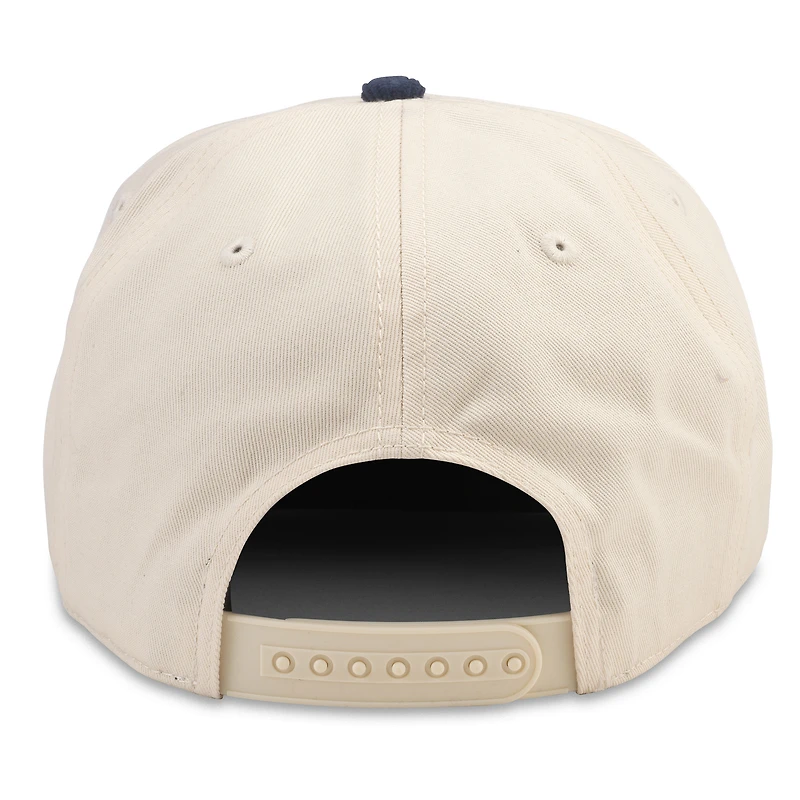 Men's American Needle White/Deep Sea Blue Seattle Kraken Burnett Adjustable Hat