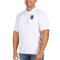 Men's Antigua White Seattle Kraken Big & Tall Legacy Pique Polo