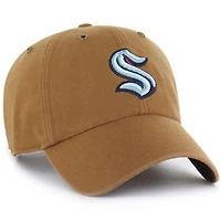 Casquette ajustable Carhartt x '47 marron Seattle Kraken Clean Up pour homme