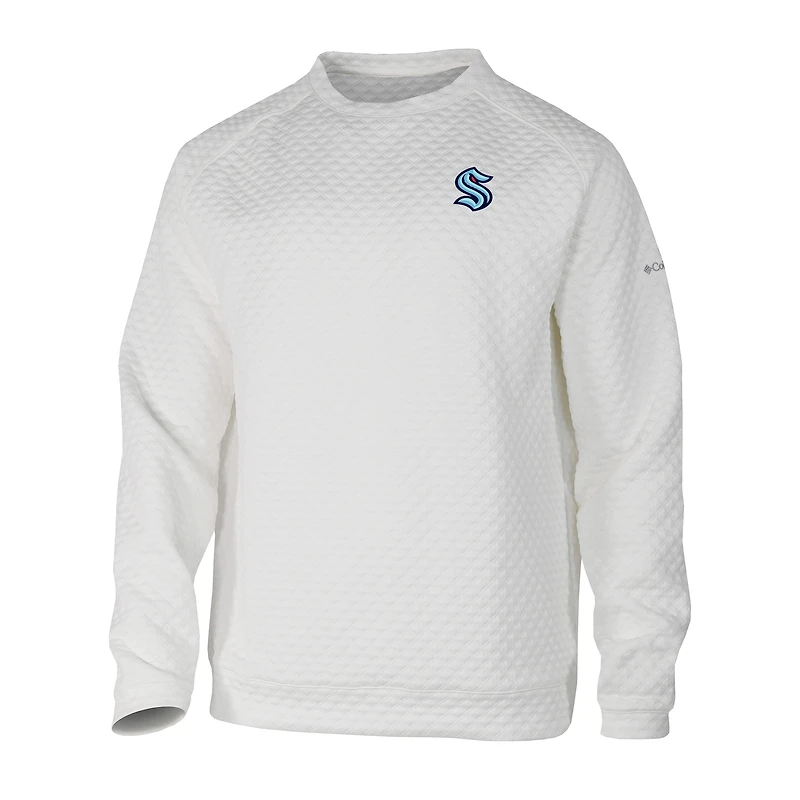 Sweat-shirt ras du cou blanc Seattle Kraken The Finder pour homme de Columbia