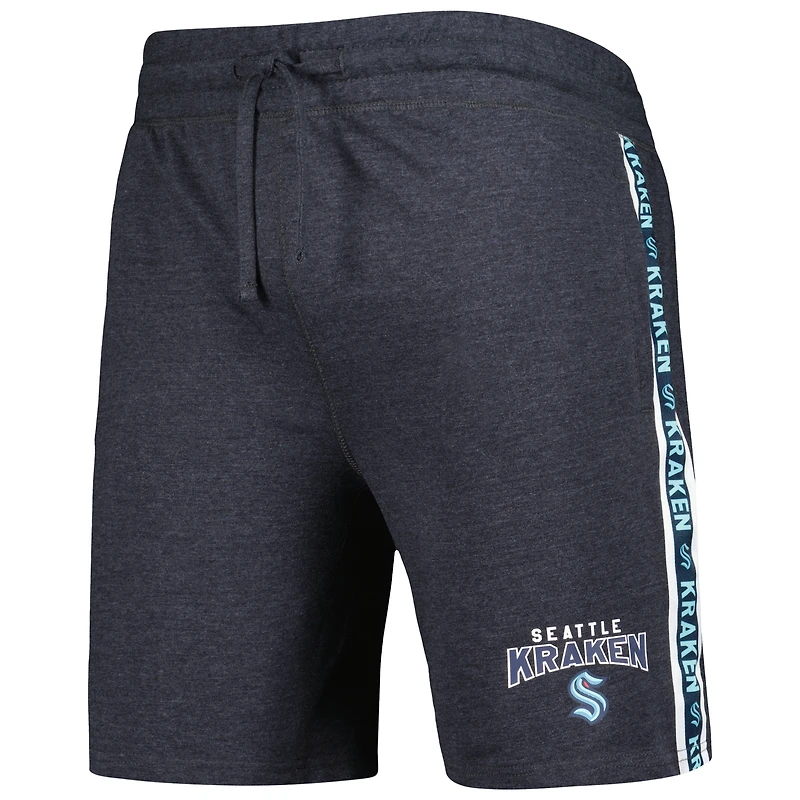 Men's Concepts Sport  Charcoal Seattle Kraken Team Stripe Shorts