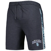 Men's Concepts Sport  Charcoal Seattle Kraken Team Stripe Shorts
