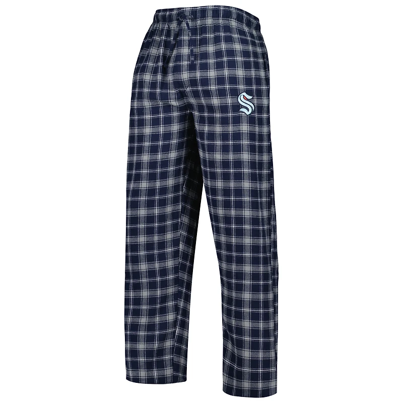 Men's Concepts Sport Navy/Gray Seattle Kraken Badge T-Shirt & Pants Sleep Set