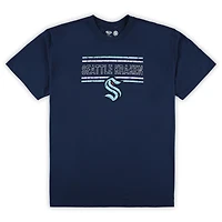 Men's Deep Sea Blue/Gray Seattle Kraken Big & Tall T-Shirt Pajama Pants Sleep Set