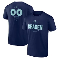 Men's Deep Sea Blue Seattle Kraken Custom Midfielder T-Shirt