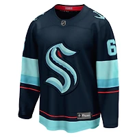 Fanatics pour hommes Adam Larsson Deep Sea Blue Seattle Kraken Home Breakaway Player Maillot