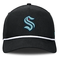 Casquette ajustable en forme de A pour homme Fanatics Black Seattle Kraken Authentic Pro Alt Jersey