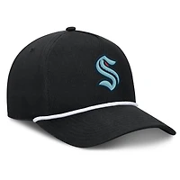 Casquette ajustable en forme de A pour homme Fanatics Black Seattle Kraken Authentic Pro Alt Jersey