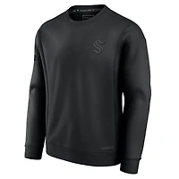 Sweat-shirt polaire authentique Fanatics noir Seattle Kraken Pro Road pour homme